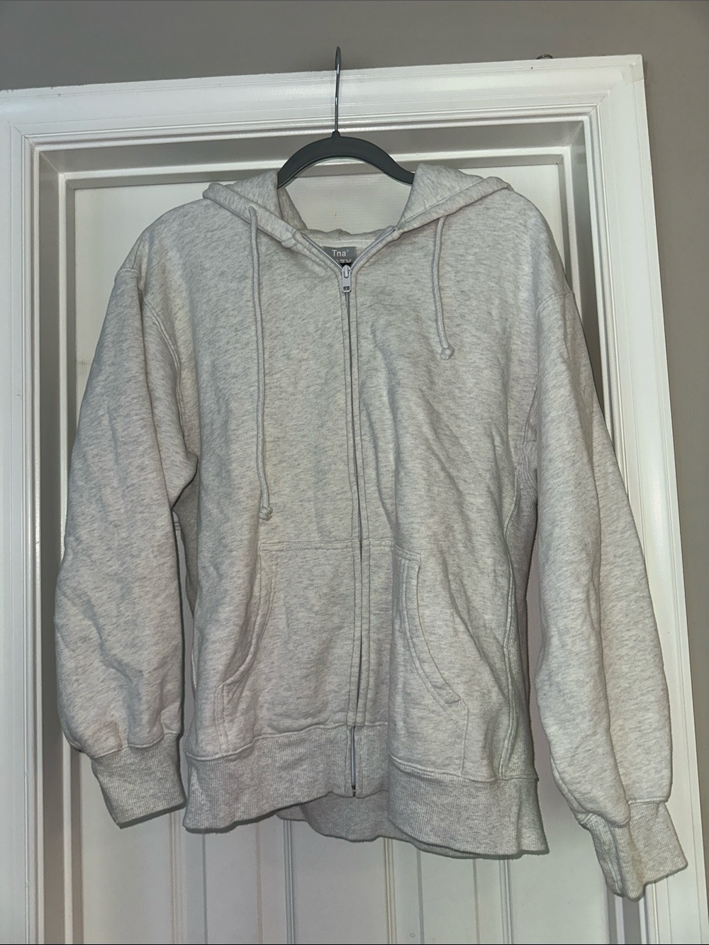TNA Aritzia Cozy Sweatfleece Boyfriend Zip Hoodie